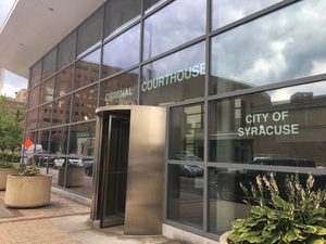 The criminal courthouse in downtown Syracuse is the site of the murder trial of the two men accused of killing a Syracuse University student.